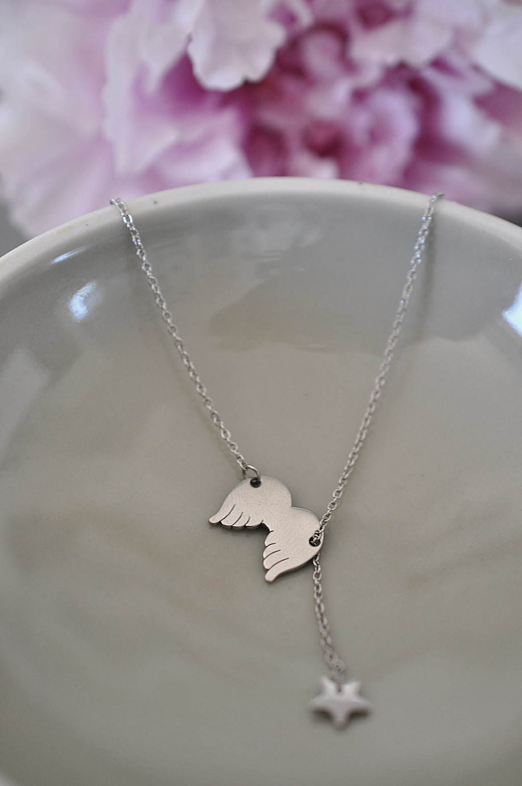 Silver plated necklace ANGEL WINGS / Posrebrena grlica ANĐEOSKA KRILA