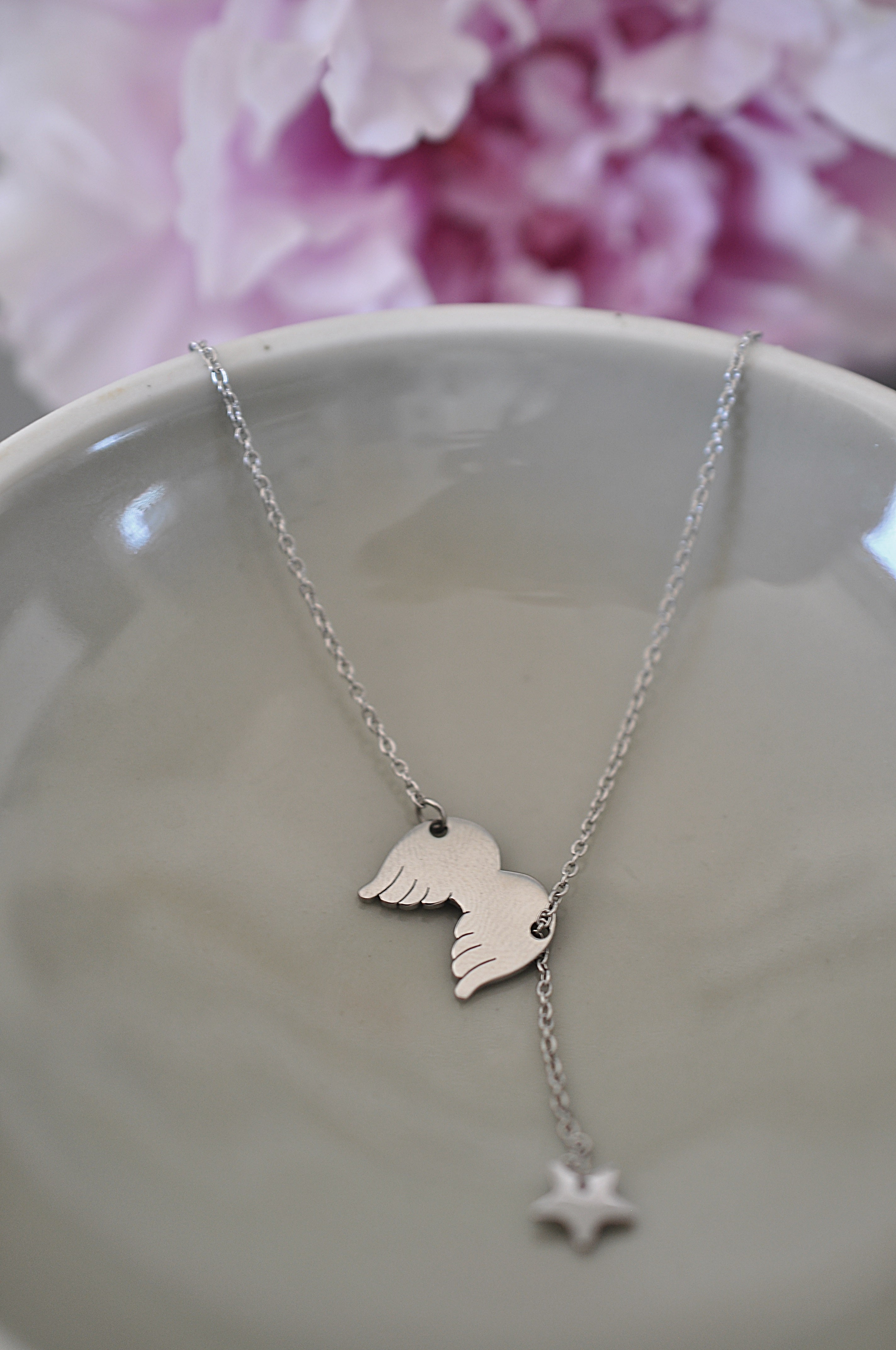 Silver plated necklace ANGEL WINGS / Posrebrena grlica ANĐEOSKA KRILA