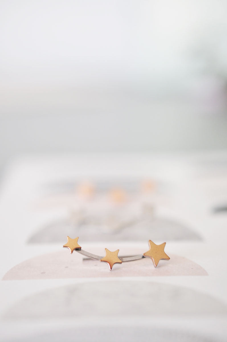 Ohrring DREIFACHSTERN / Naušnica DREIFACHSTERN