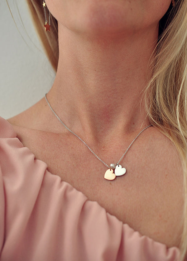 Silver plated MINI HEART DOT necklace / Posrebrena MINI HEART DOT ogrlica