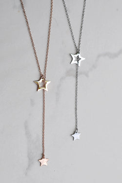 Silver plated necklace MATCHING STARS / Posrebrena ogrlica MATCHING STARS