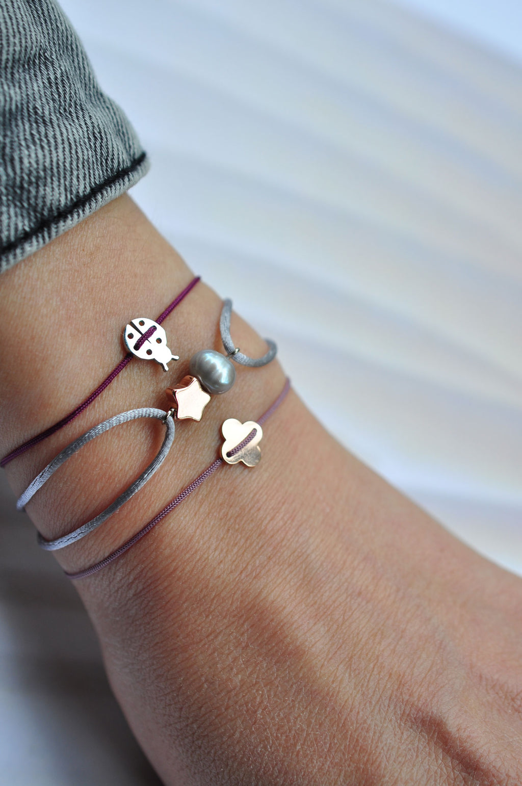 Silk string MOONLIGHT bracelet