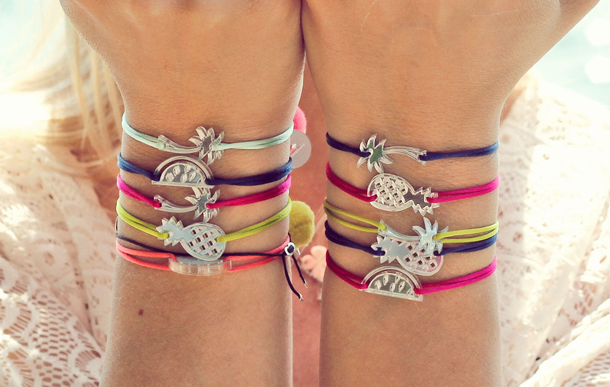 Seidenarmband ALOHA / Svilena narukvica ALOHA