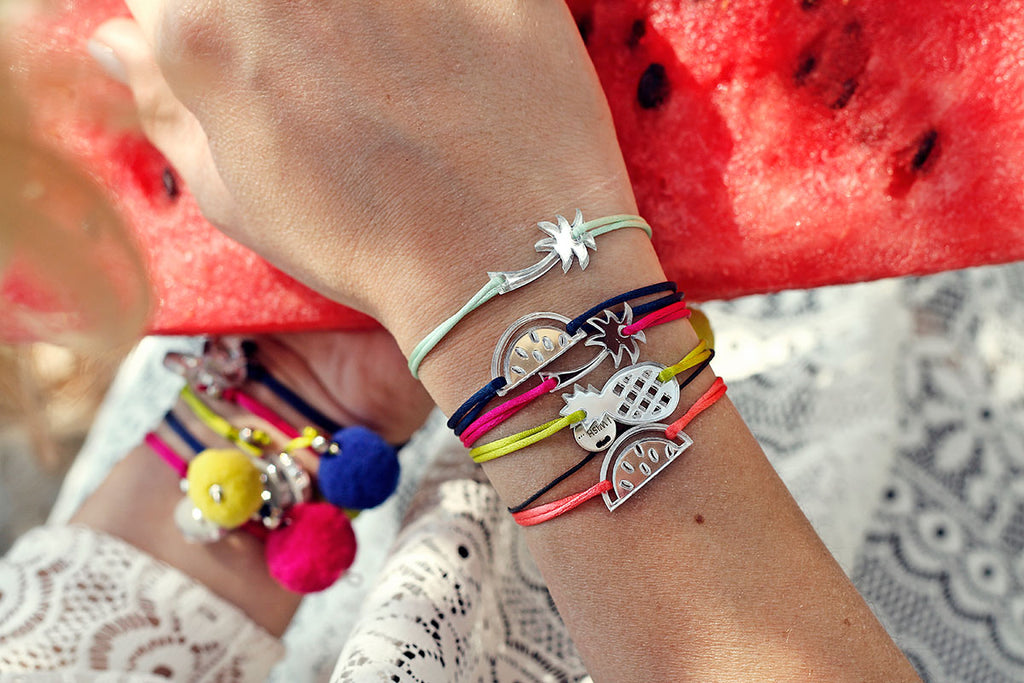 Seidenarmband ALOHA / Svilena narukvica ALOHA