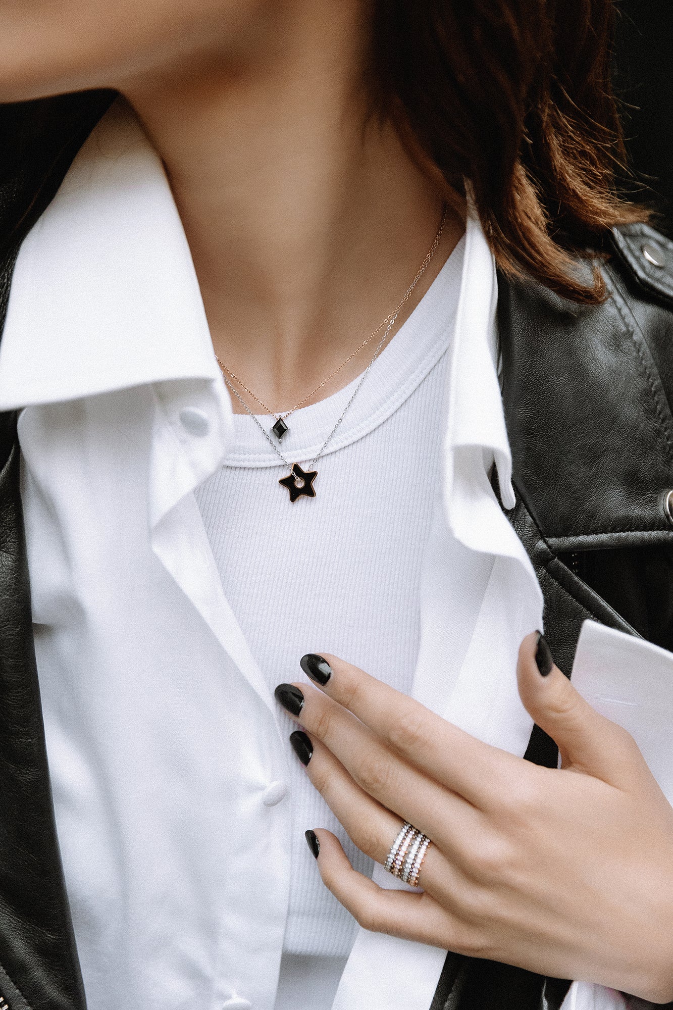 STAR & ROCK double necklace / STAR & ROCK dvostruka ogrlica