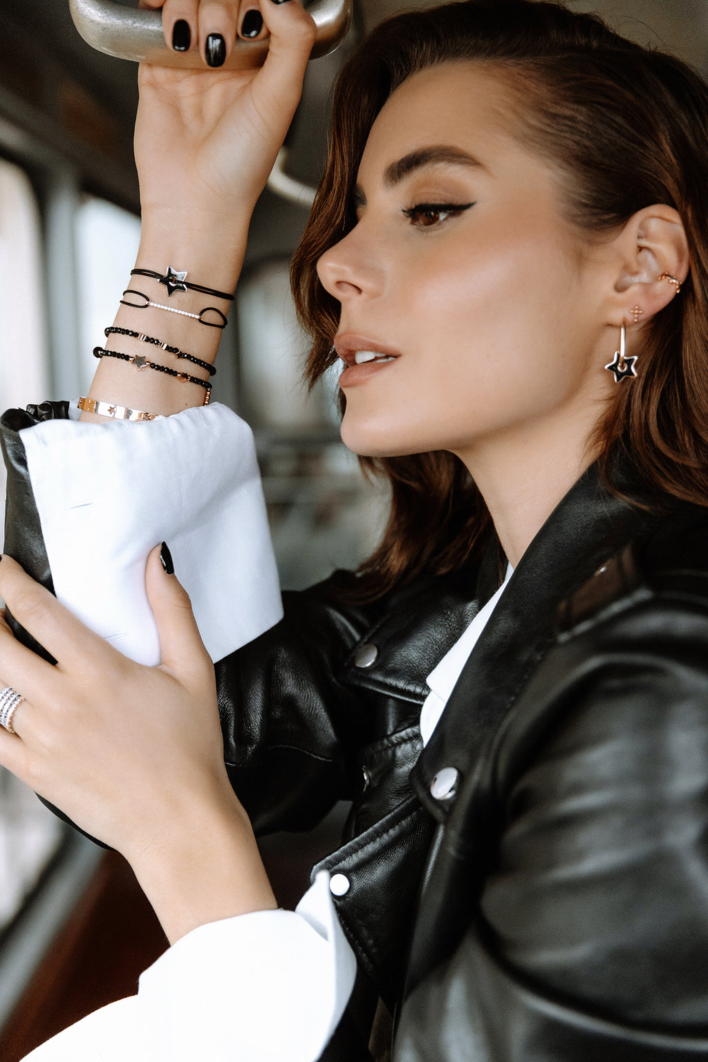 BLACK STAR oval hoops / BLACK STAR ovalni ringovi