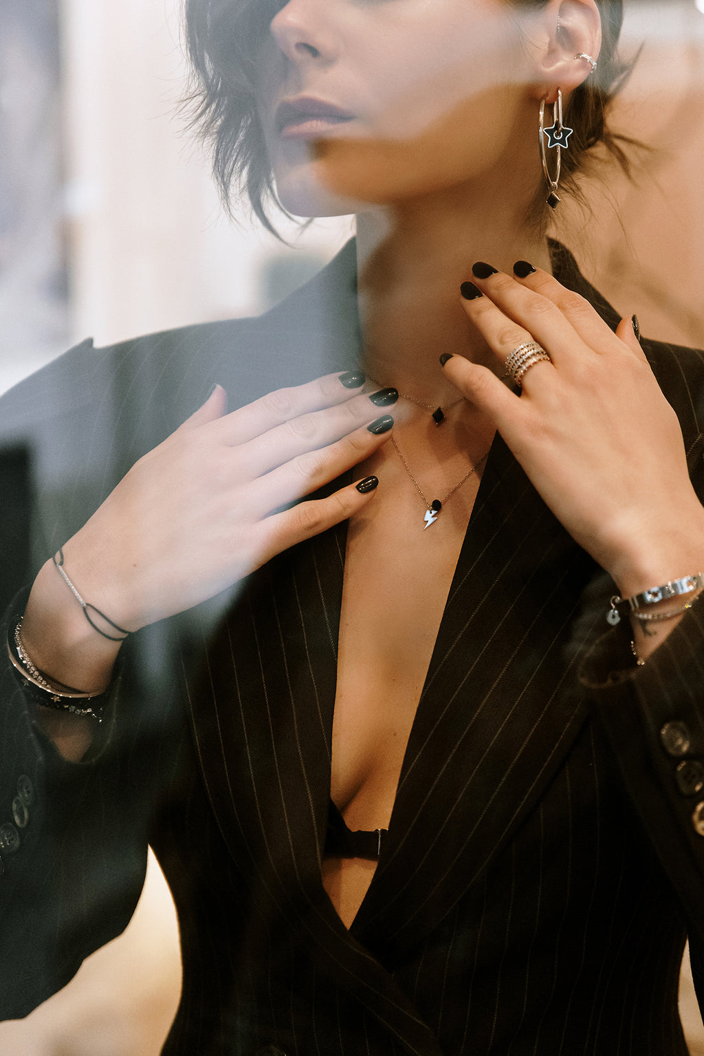 BLACK ROCK große Creolen 