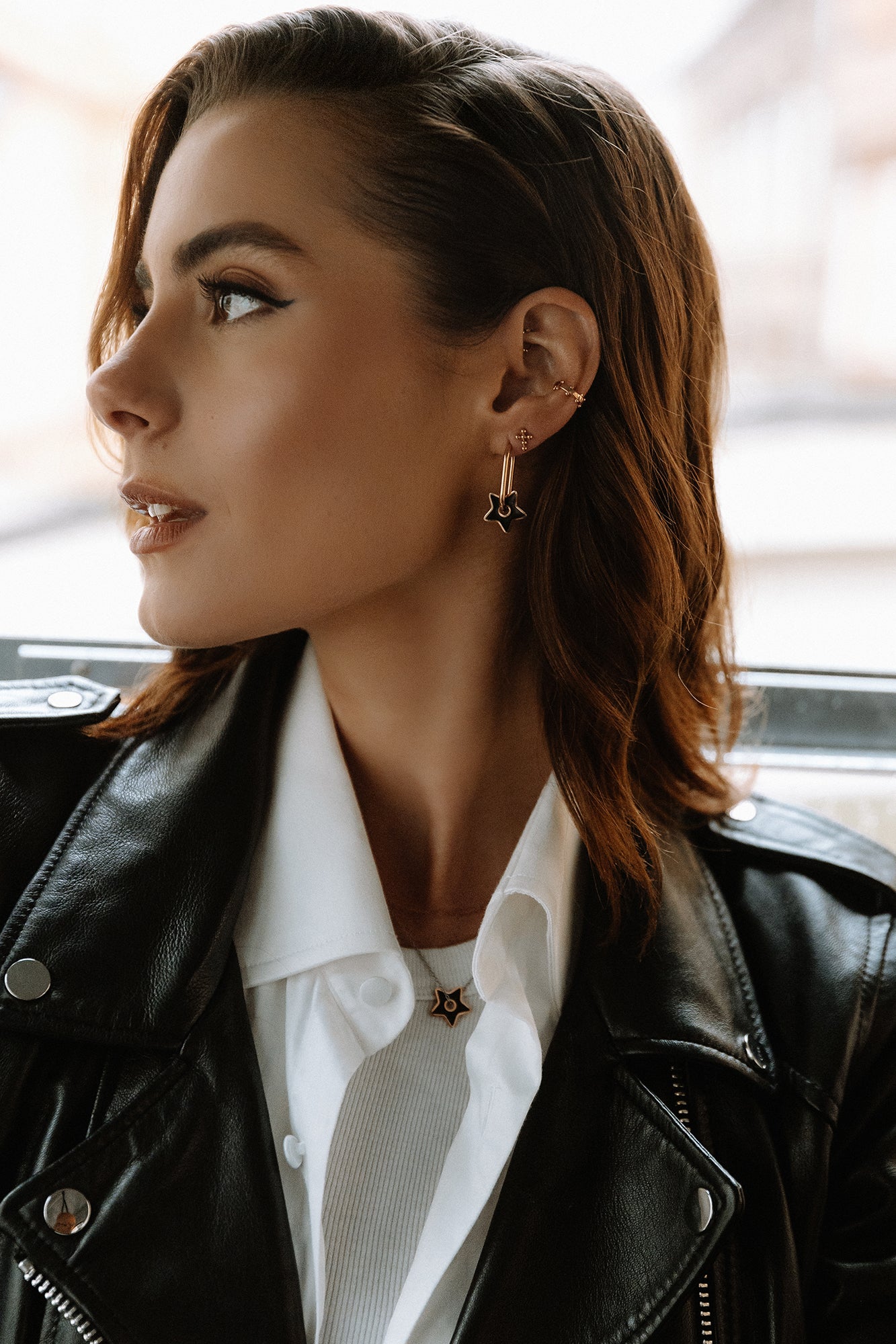 BLACK STAR oval hoops / BLACK STAR ovalni ringovi