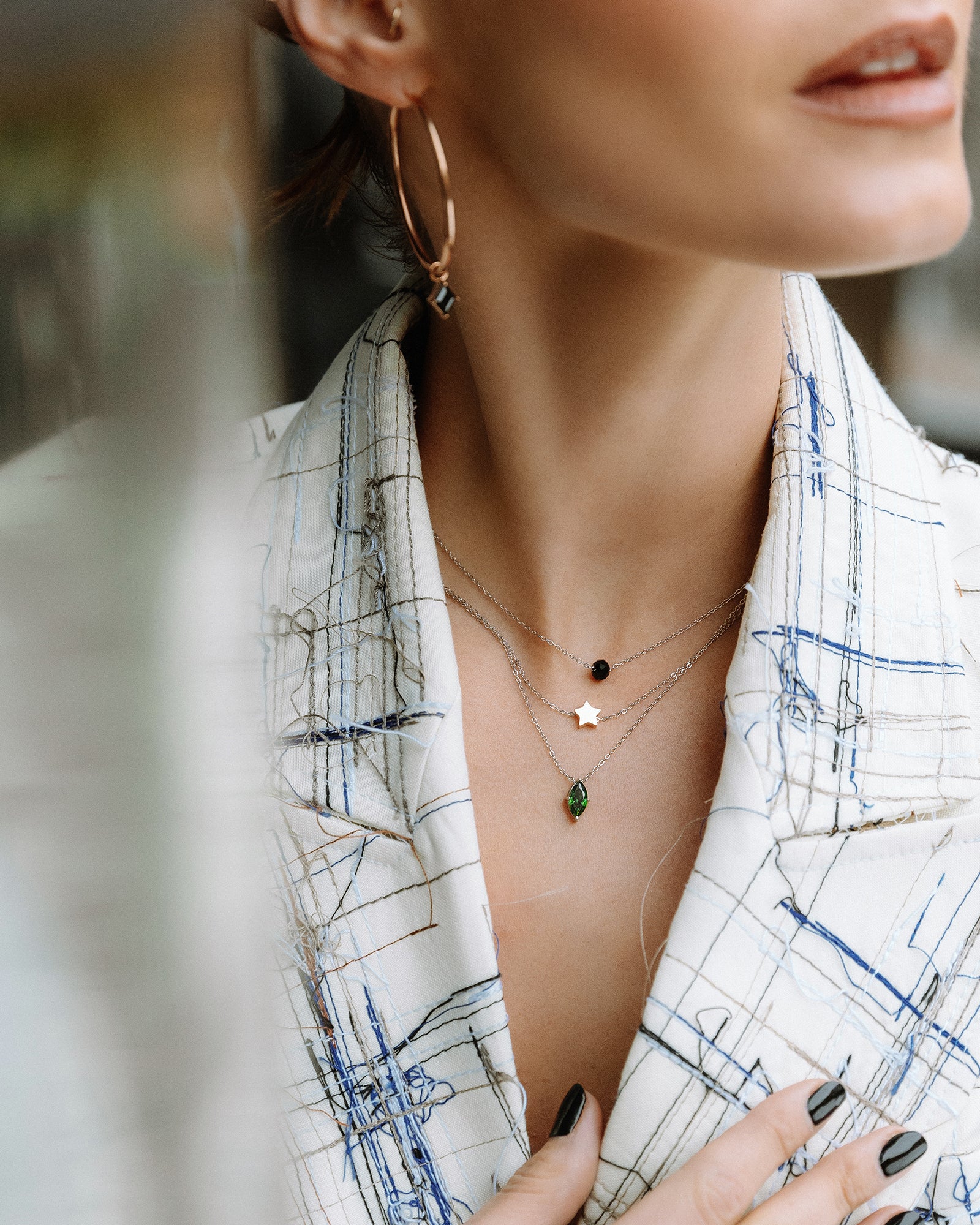 BLACK ROCK große Creolen 