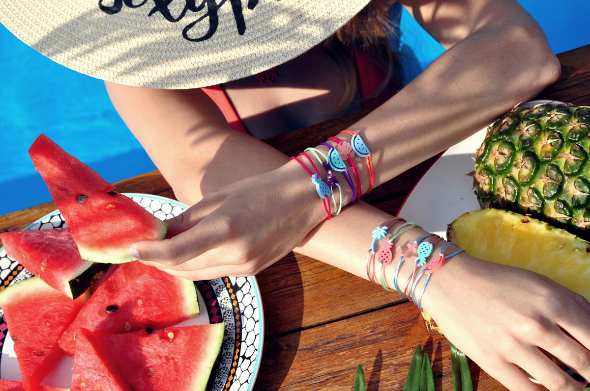 Silk bracelet PINEAPPLE RAINFOREST / Svilena narukvica ANANAS RAINFOREST