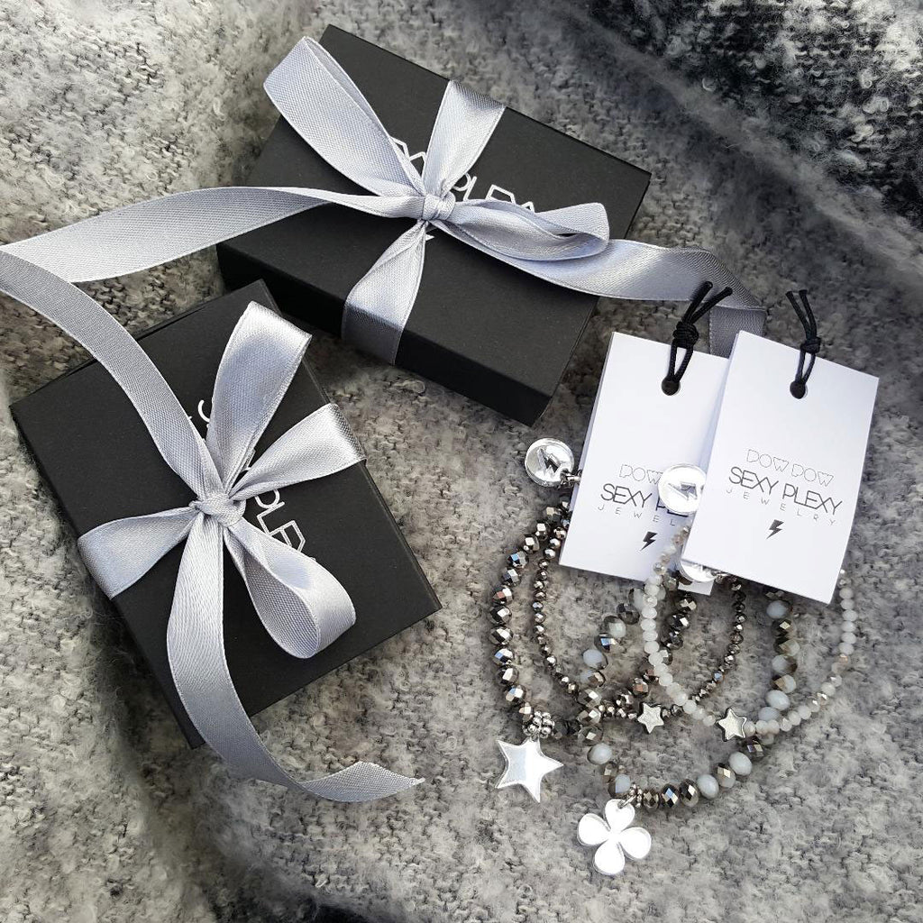 Glasperlenarmband / Staklene-Perlmutt