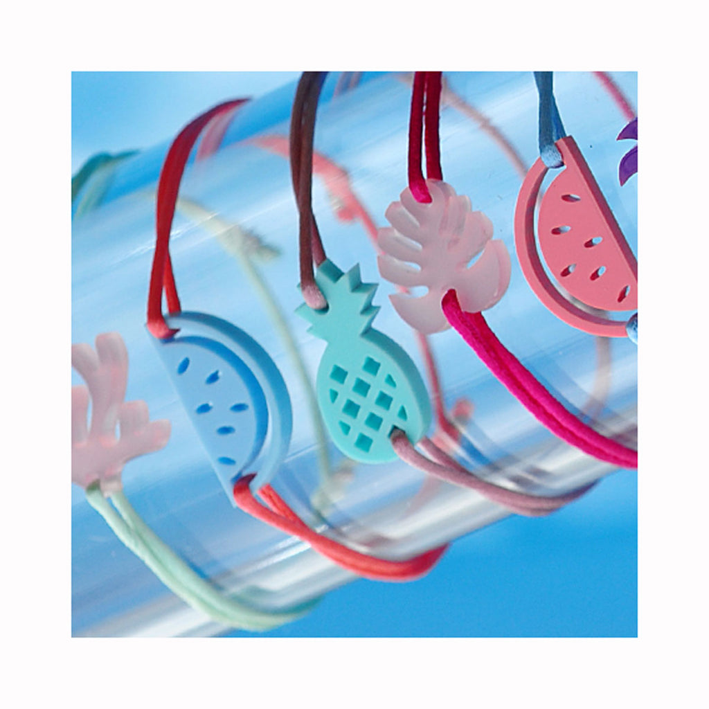 Silk bracelet PINEAPPLE RAINFOREST / Svilena narukvica ANANAS RAINFOREST