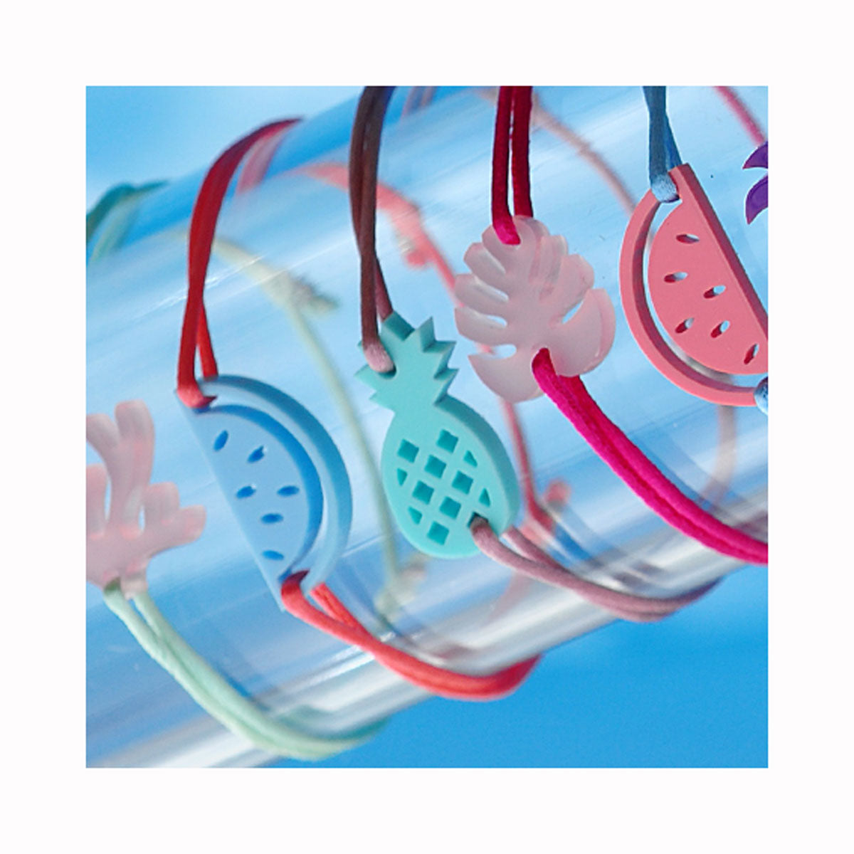 Seidenarmband ANANAS REGENWALD / Svilena narukvica ANANAS REGENWALD