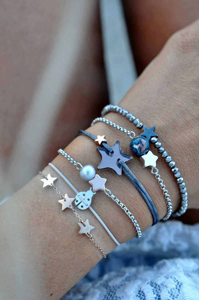 Posrebrena zapestnica PIKAPOLONICA / Posrebrena narukvica BUBAMARA 