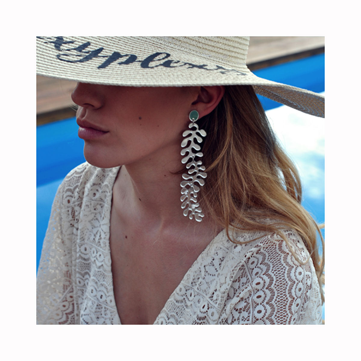 Asymmetrische CORAL-Ohrringe / Asimetrične KORALJ naušnice