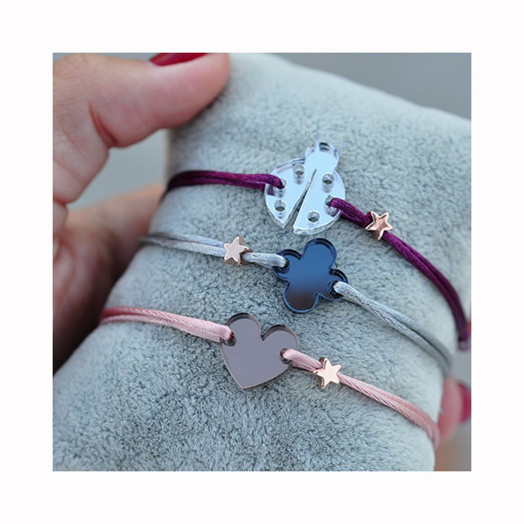 Silk Bracelet WISH color mirror/ Svilena narukvica WISH zrcalo u boji 