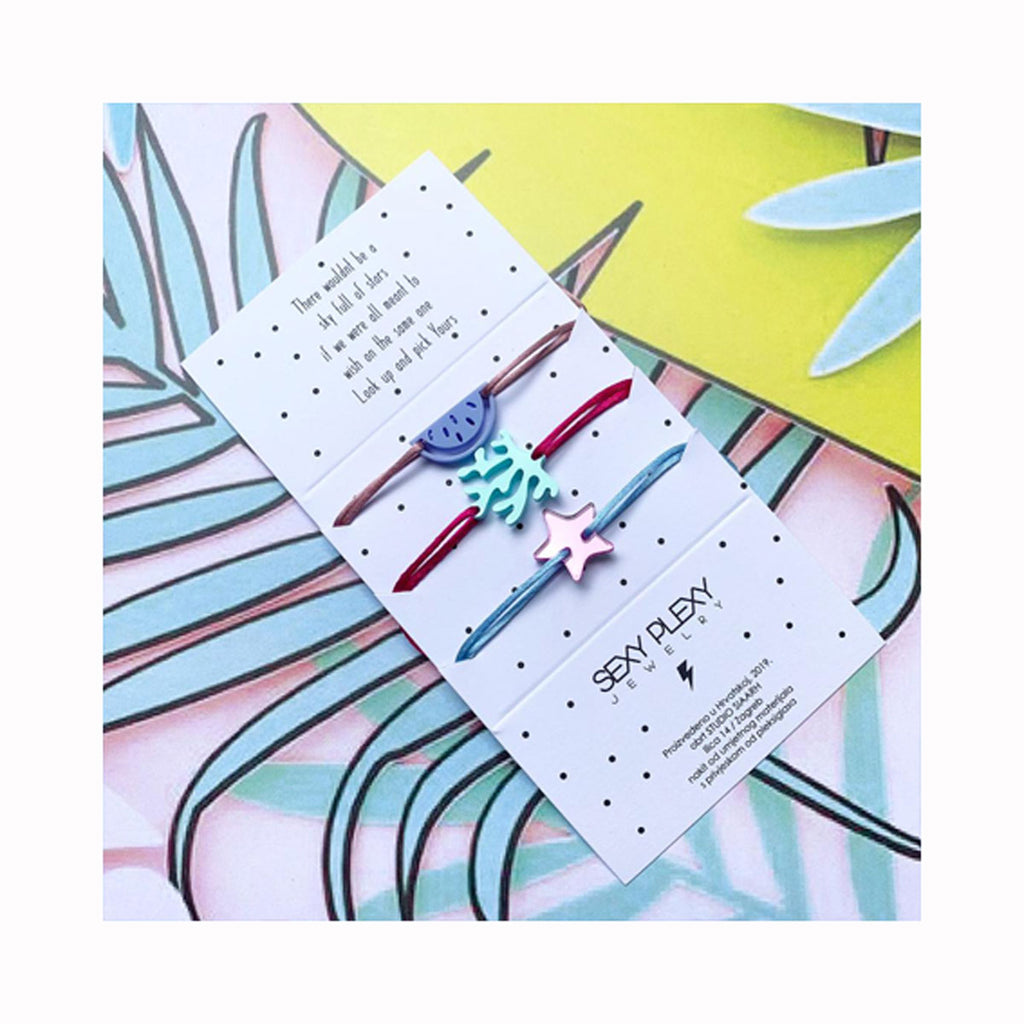 Silk bracelet CORAL RAINFOREST / Svilena narukvica KORALJ RAINFOREST