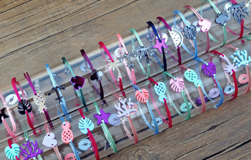 Silk bracelet PALMTREE RAINFOREST / Svilena narukvica PALMTREE RAINFOREST