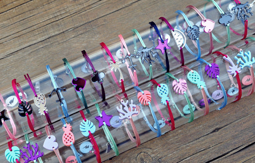 Silk bracelet HEART RAINFOREST / Svilena narukvica SRCE RAINFOREST