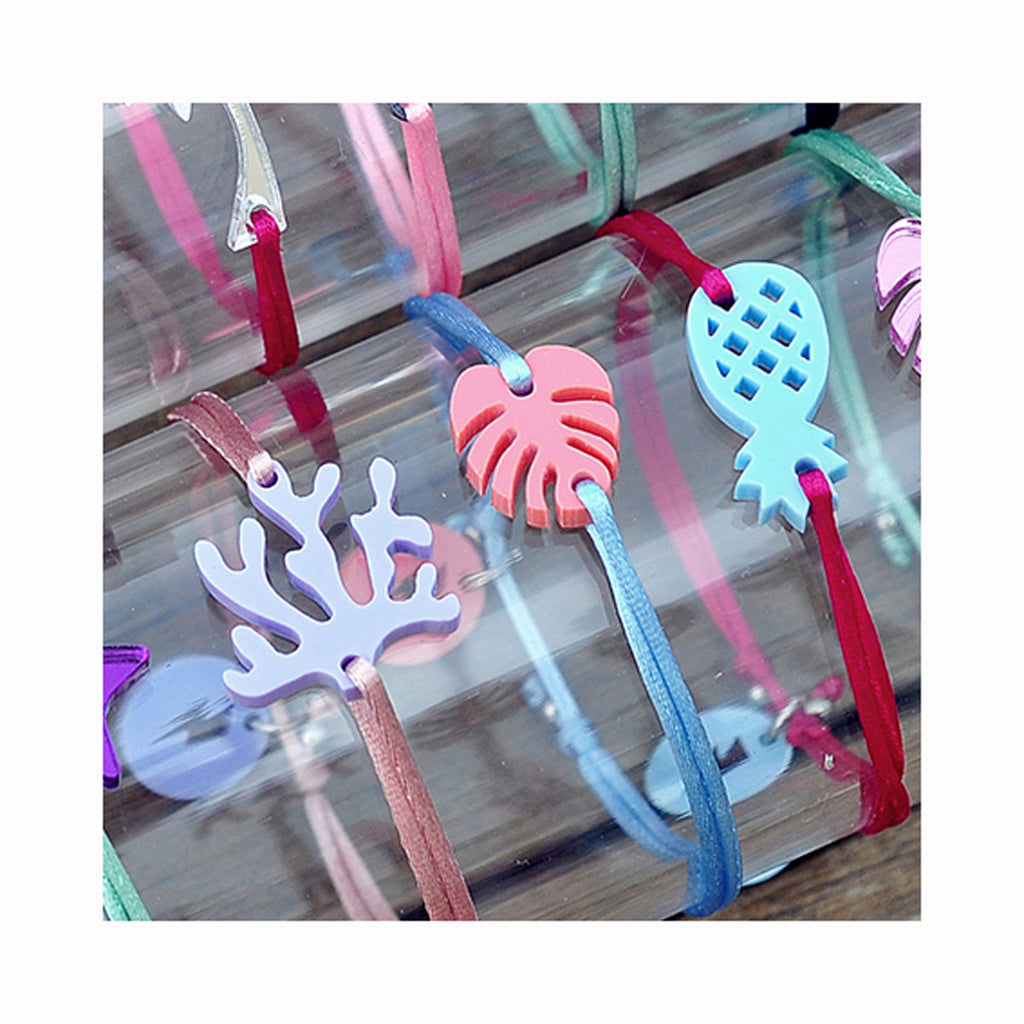 Silk bracelet PINEAPPLE RAINFOREST / Svilena narukvica ANANAS RAINFOREST