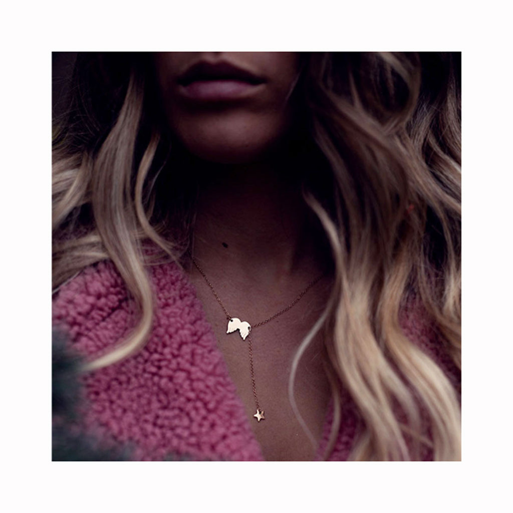 Silver plated necklace ANGEL WINGS / Posrebrena grlica ANĐEOSKA KRILA