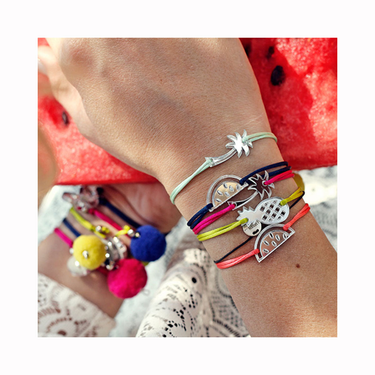 Seidenarmband ALOHA / Svilena narukvica ALOHA