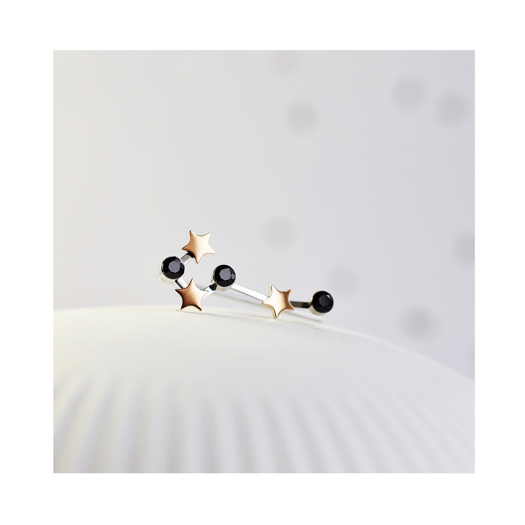 ROCK STAR BLACK čarobni uhani / ROCK STAR BLACK magic naušnica 