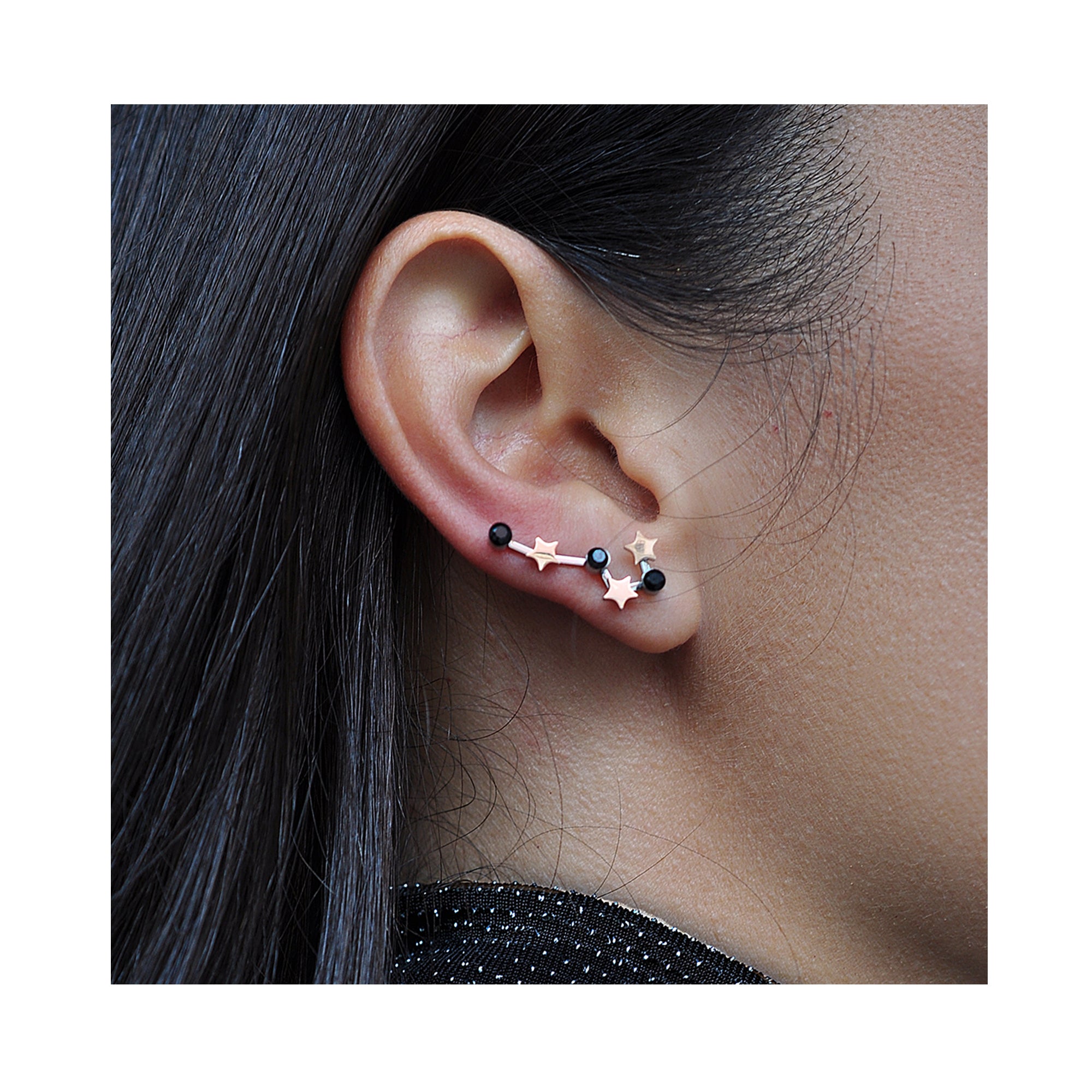 ROCK STAR BLACK magic Ohrring / ROCK STAR BLACK magic naušnica 