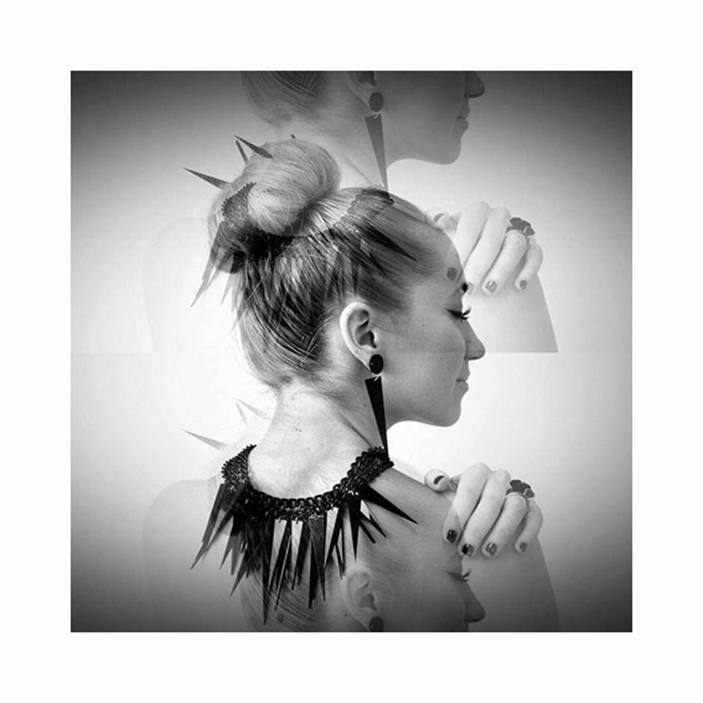 Spikes necklace ALL BLACK / Spikes ogrlica CRNA