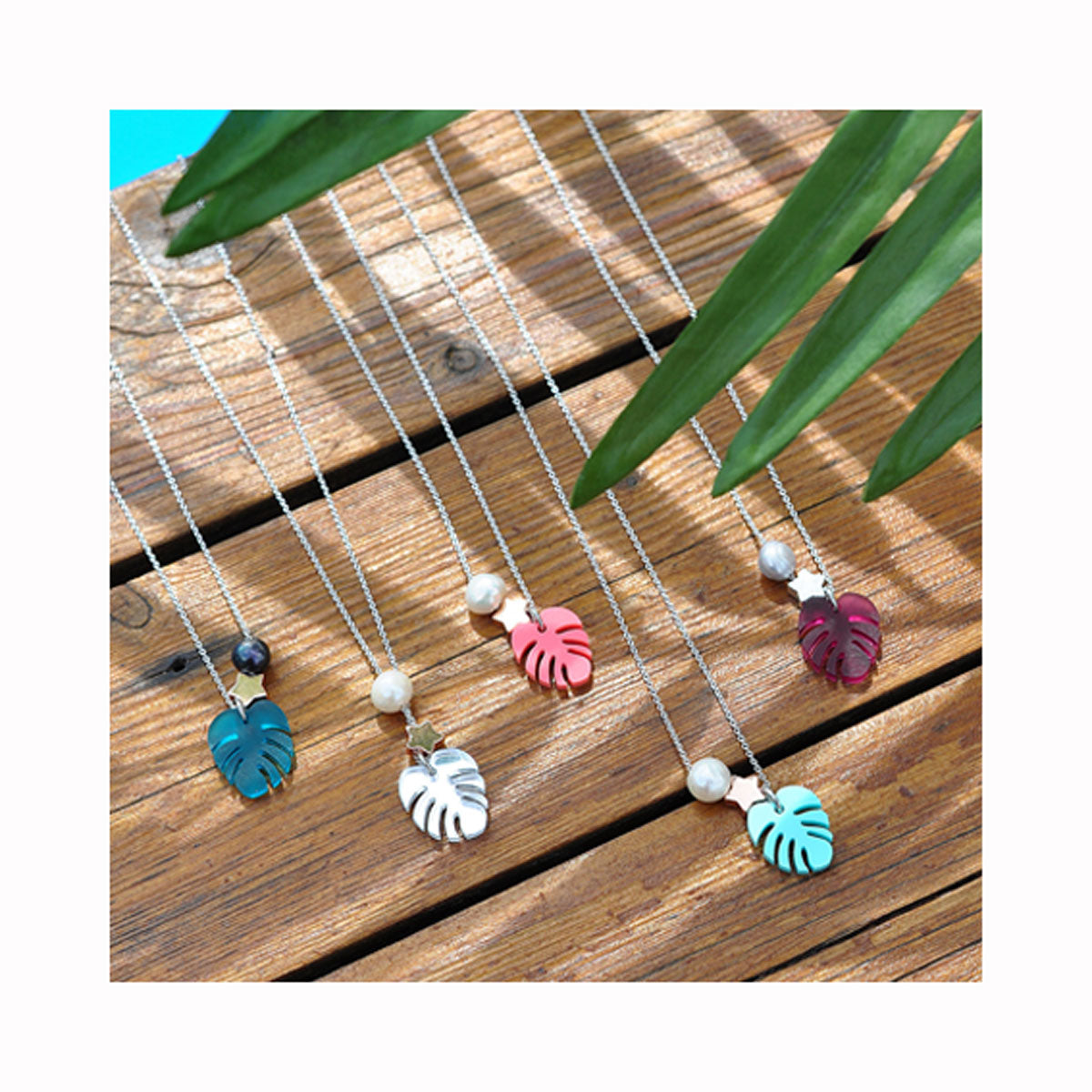 Halskette PLEXI MONSTERA / Ogrlica PLEXI MONSTERA