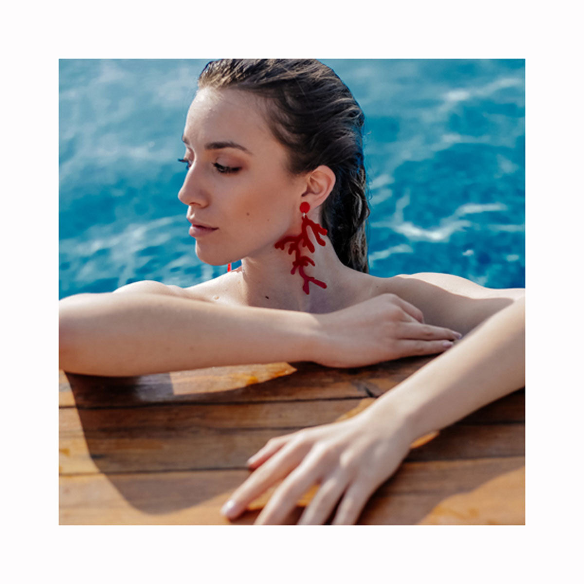 Ohrringe ROTE KORALLE / Naušnice CRVENI KORALJ