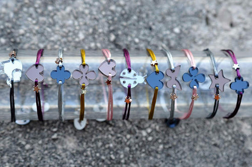 Silk Bracelet WISH color mirror/ Svilena narukvica WISH zrcalo u boji 