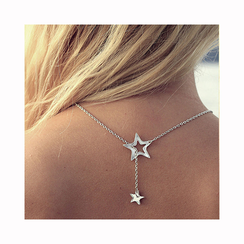 Steel necklace STARS / Čelična ogrlica ZVJEZDICE