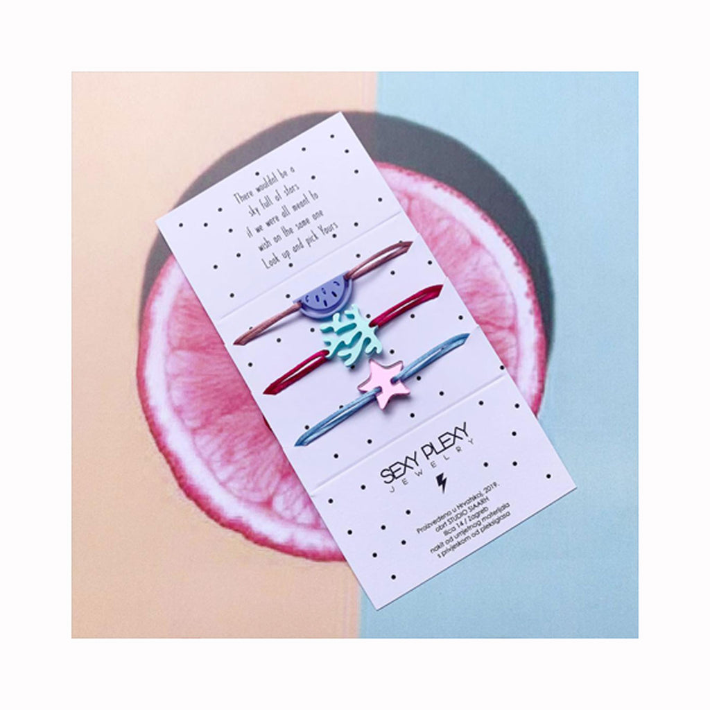 Seidenarmband STAR RAINFOREST / Svilena narukvica ZVJEZDICA RAINFOREST